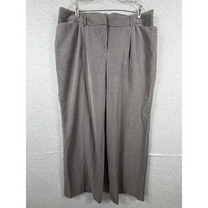 Fashion Bug Pants Womens 18W Gray Pleated Relaxed Fit‎ Stretch Dress Office